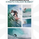 4 Photo Collage Blanket
