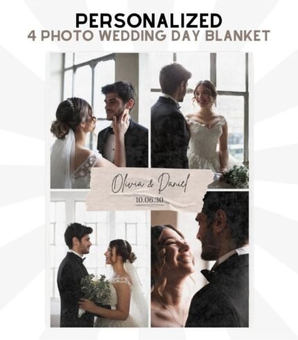 Wedding Photo Collage Blanket