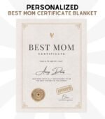 Best Mom Certificate Blanket