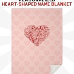 Personalized Heart Name Blanket