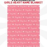 Girls Custom Name Blanket