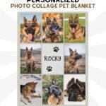 Dog Photo Collage Blanket