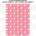 Dog Name Blanket