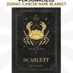 Personalized Cancer Blanket with Name and Birthdate