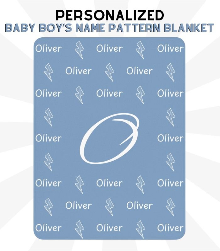 Baby Boys Name Blanket