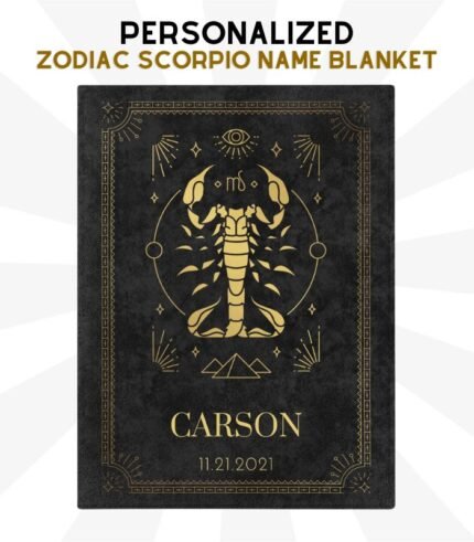 Personalized Scorpio Blanket