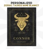 Personalized Taurus Blanket