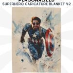 Superhero Caricature Blanket Version 02