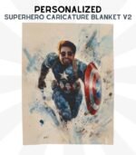 Superhero Caricature Blanket Version 02