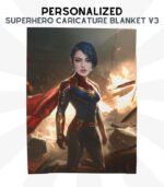 Superhero Caricature Blanket Version 03