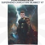 Superhero Caricature Blanket Version 07