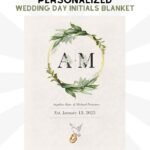 Wedding Anniversary Blanket - Couples Anniversary Gift