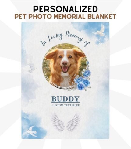 Custom Pet Memorial Blanket