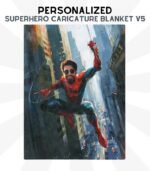 Superhero Caricature Blanket V5