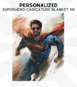 Superhero Caricature Blanket V6