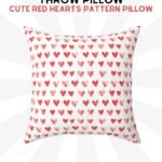 Cute Red Hearts Pillow