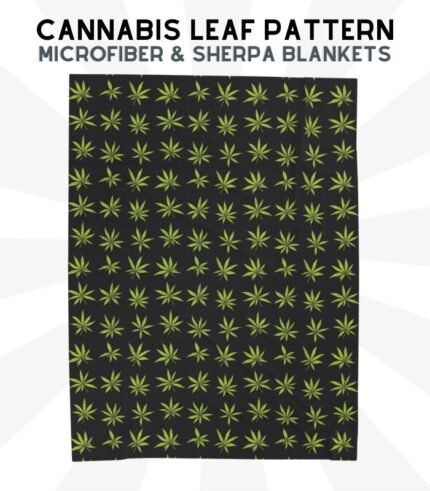 420 Cannabis Leaf Pattern Blanket