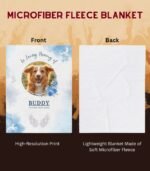 Microfiber Fleece Pet Memorial Blanket